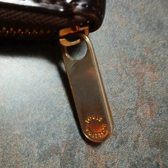 AUTHENTIC LOUIS VUITTON RED WINE COLORED WALLET lllq - Picture 3 of 16